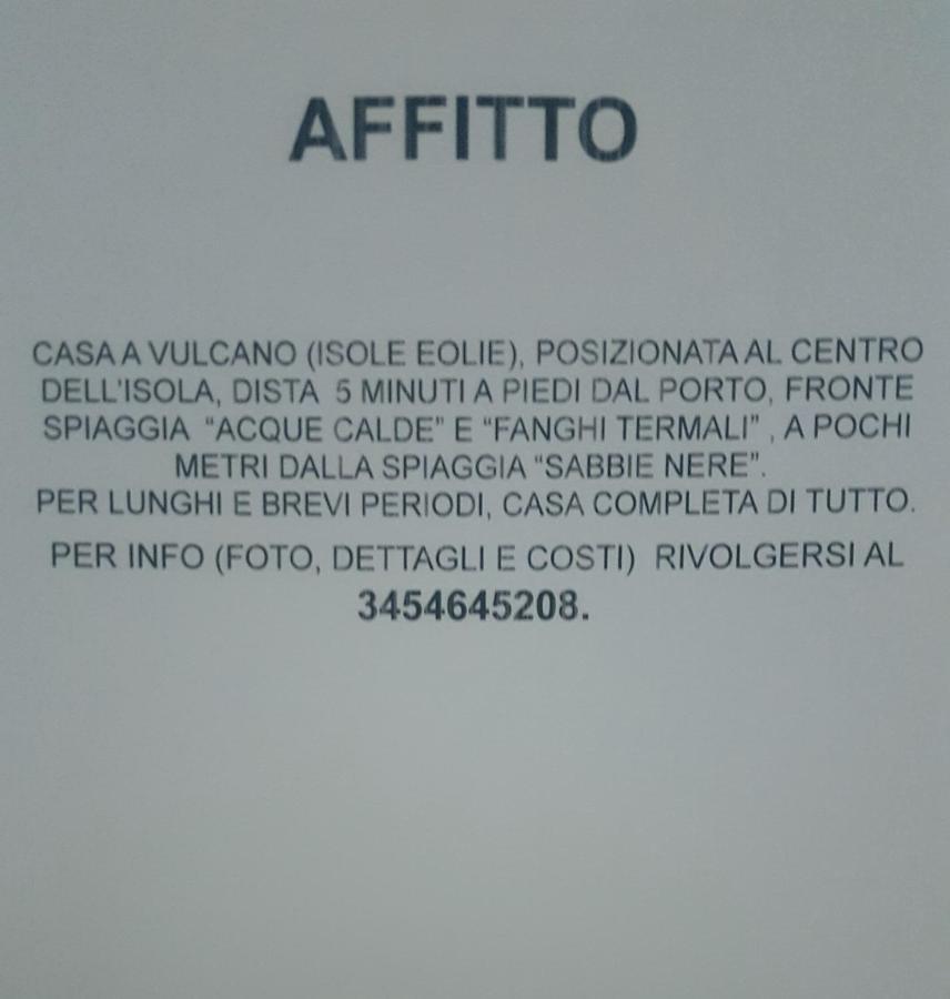 Villa Casa Sofia Vulcano  Exterior foto